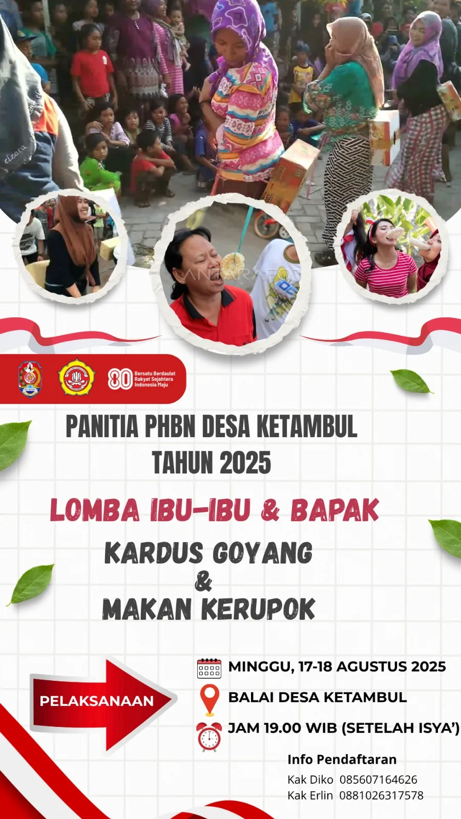 Pamflet Lomba Ibu dan Bapak