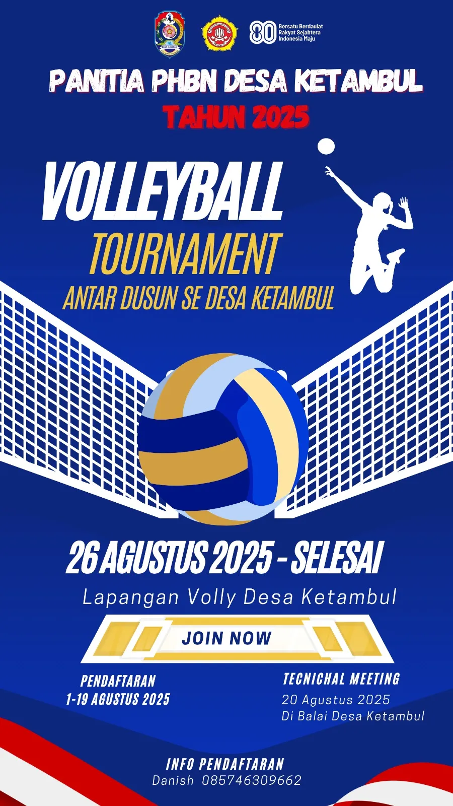 Pamflet Turnamen Bola Voli