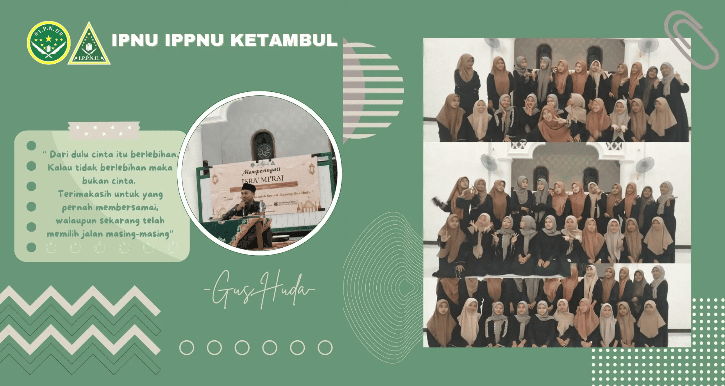 PR IPNU-IPPNU KETAMBUL dalam Rangka Memperintagi Isra Mi'raj Nabi Muhammad