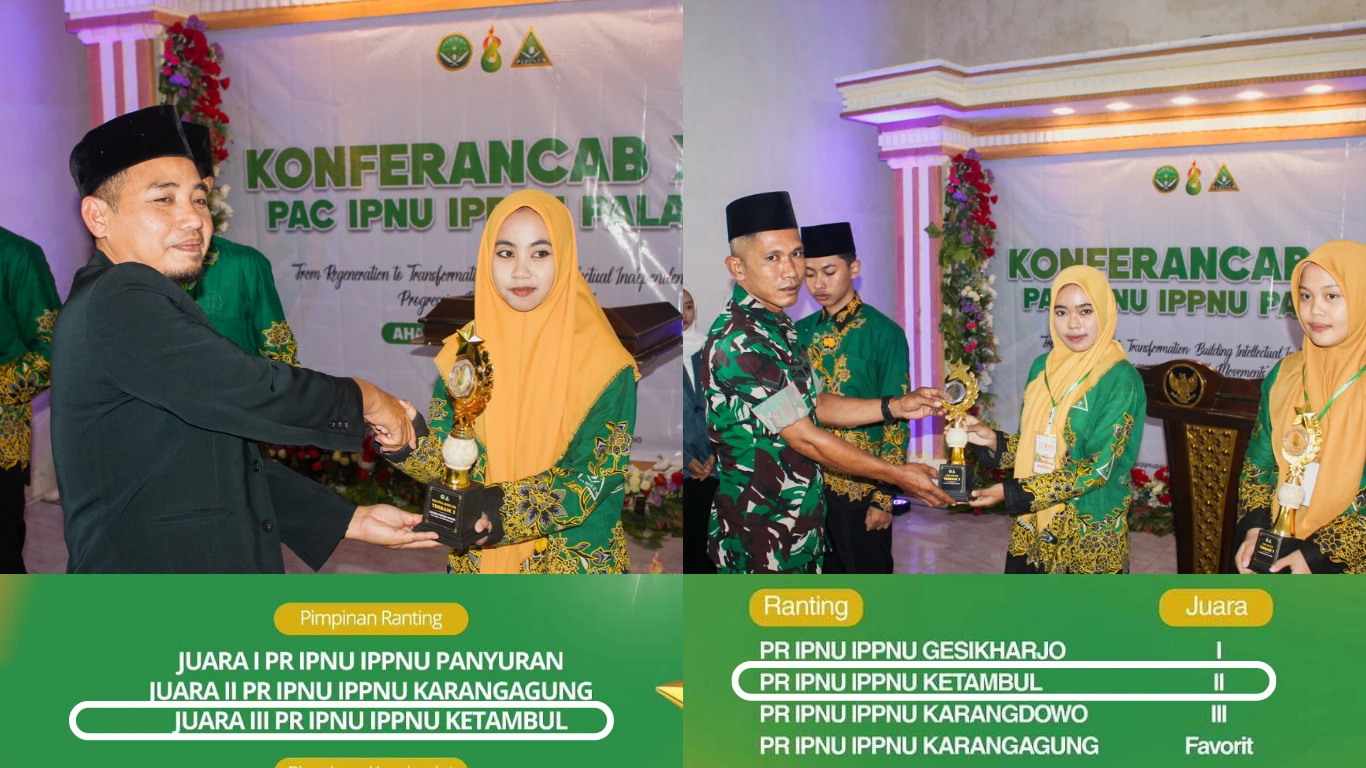 PR IPNU-IPPNU Desa Ketambul raih penghargaan di event Konverancab PAC Palang 2025