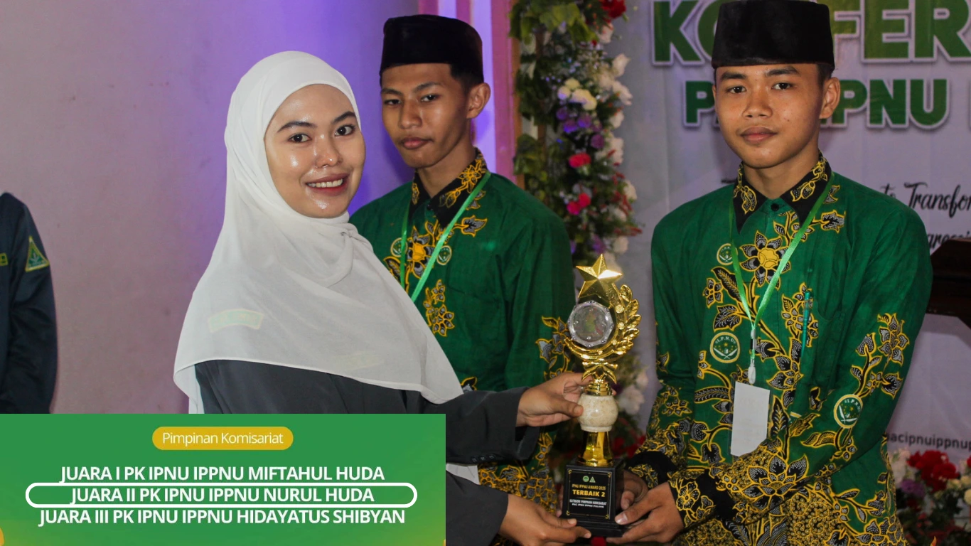 PK MTs Nurul Huda Raih Juara II PK IPNU-IPPNU Terbaik di Konferancab Palang 2025
